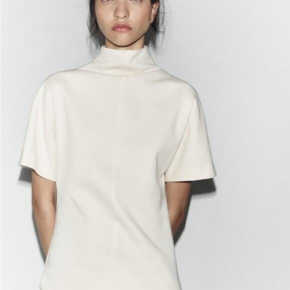 ZARA SHORT SLEEVE JUMPSUIT ZW COLLECTION - Picture 5 of 13